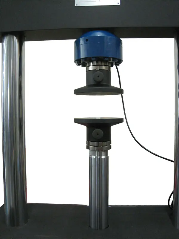 Compression Platens on an eXpert 1600 for ASTM E9 testing