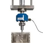 Close up of ISO 14801 Fixture in a Heated Saline Bath