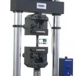 Closeup of grips for steel testing