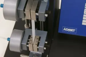 Close up of pneumatic grips for ASTM D882