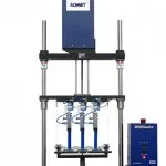 three peel tests performed simultaneously on a universal testing machine