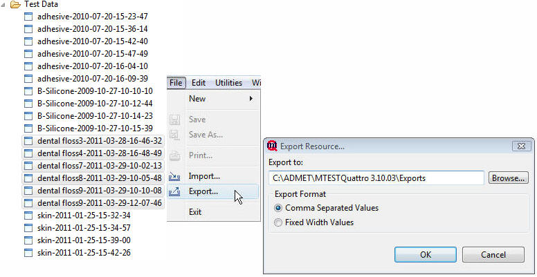 mtestquattro batch export