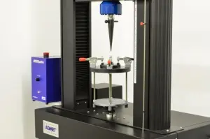 Dual column machine puncture test setup