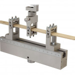ASTM D7774 Three Point Bend Fixture with wooden test sample