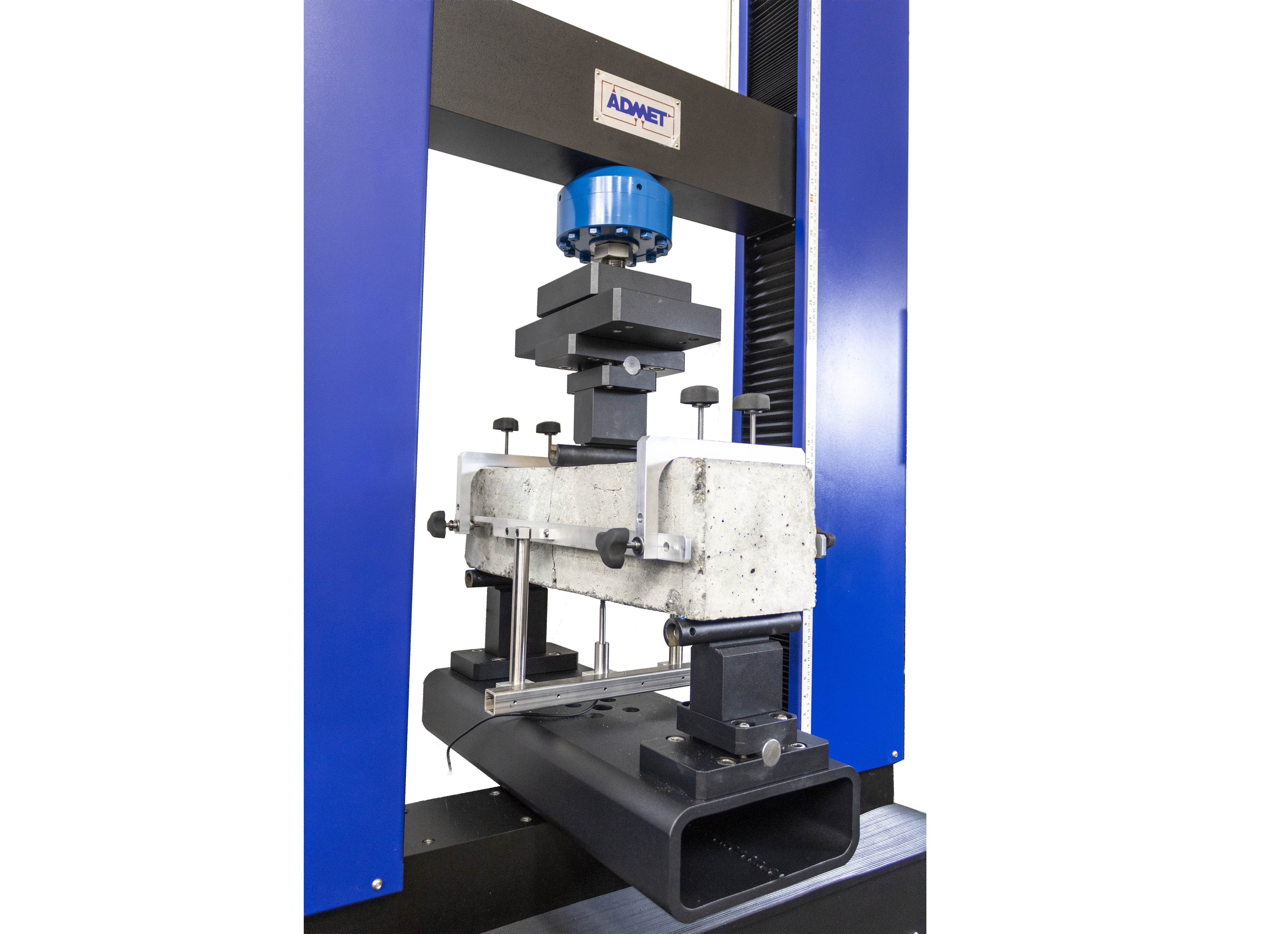 Flex Fixture Close Up Full Machine Side Wide EN 14651 Concrete Testing Fixture Machine